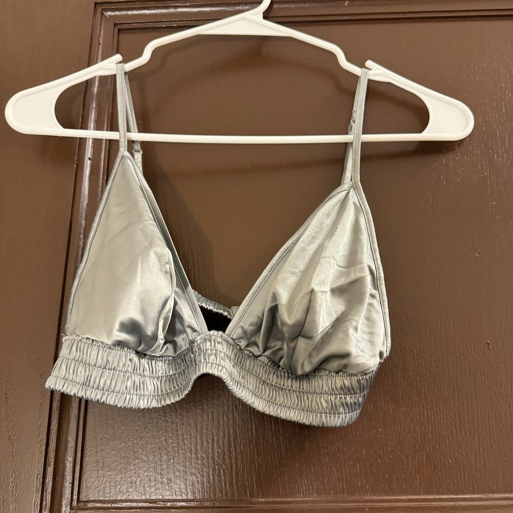 Skims Satin Triangle Bra